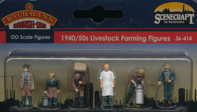 Bachmann 1940/50s Livestock Farming Figures box