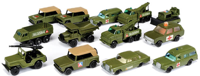 matchbox military cars