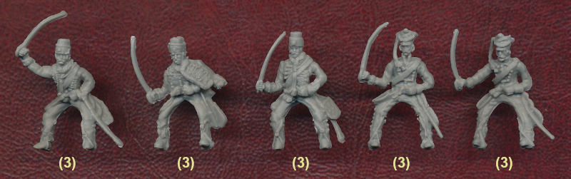 1:72 Plastic Figures by HaT Napoleonic Swedish Cavalry 
