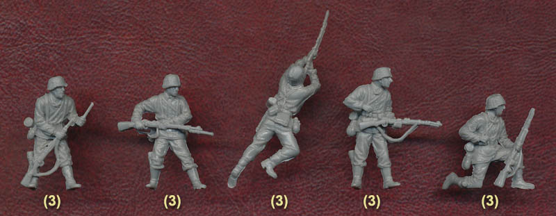 PEGASUS Toy soldiers 1/72 WWII WAFFEN SS 7201 SET 1 