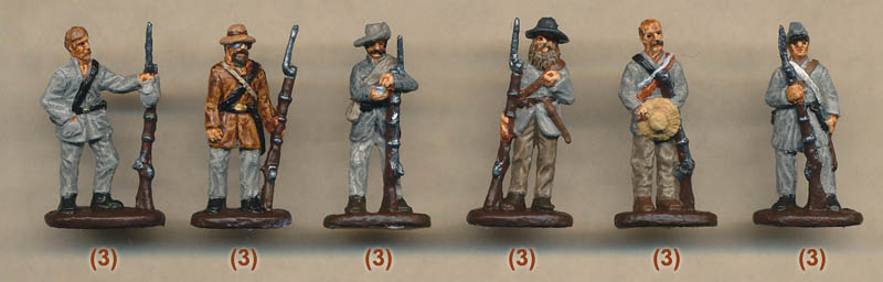 Confederate Infantry Standing 1:72 Strelets 