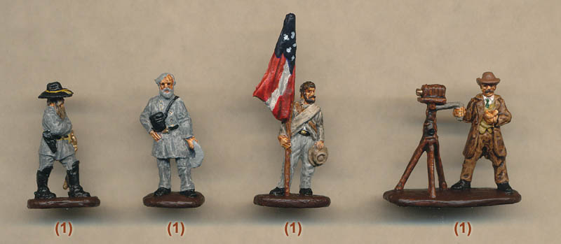 Strelets 1/72 American Civil War Confederate Soldier 10 Diff. Marching Pose 