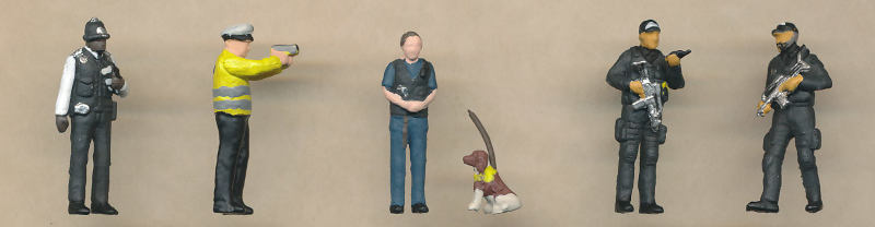 Bachmann Modern Police Figures